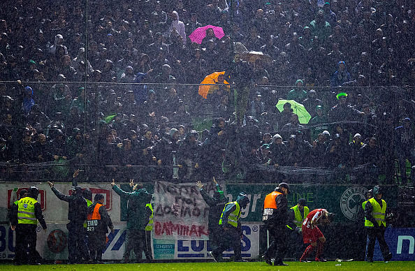 Greece suspends football due to violent outburst at Olympiakos vs Panathinaikos match