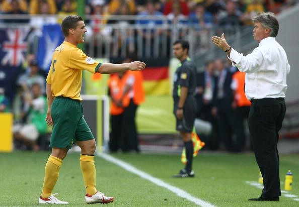 Guus Hiddink&#039;s Australia reached the 2006 World Cup knockout stages