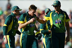 Huge scare for Australia ahead of World Cup as James Faulkner forced to leave field through injury