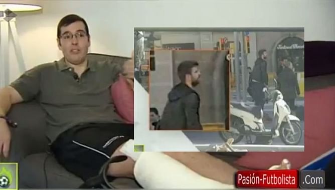Video: Barcelona star Gerard Pique helps rival fan after bike crash