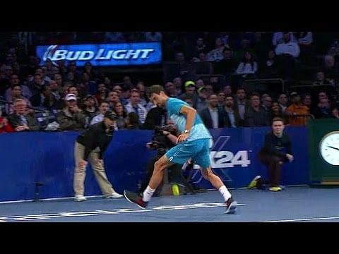 Video: Roger Federer and Dimitrov hit back-to-back tweeners in exhibition match