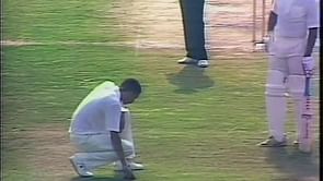 Video: Bowler vomits in his run up in a World Cup match