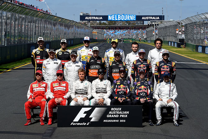 Top four drivers from the Australian Grand Prix