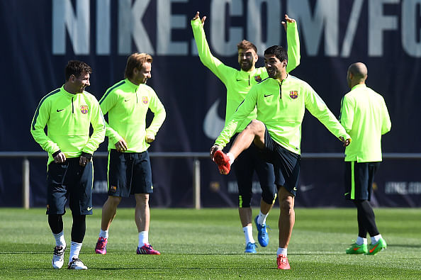 Barcelona take on Manchester City in Champions League