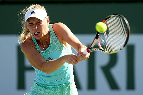 Belinda Bencic upsets Caroline Wozniacki at the BNP Paribas Open