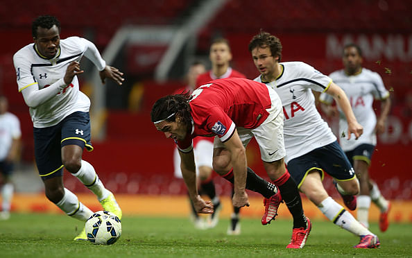 Falcao flops as Rafael stunner earns Man United U-21 a point against Spurs