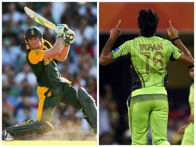 ICC World Cup 2015: Pakistan vs South Africa - Player vs Player stats