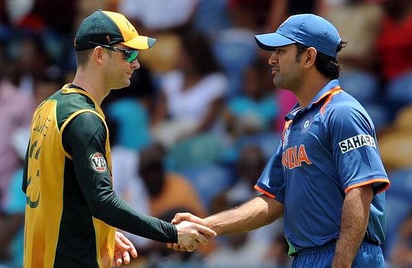 Michael Clarke credits MS Dhoni for Indian team's redemption