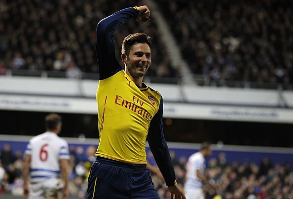Olivier Giroud is currently the second best striker in the Premier League