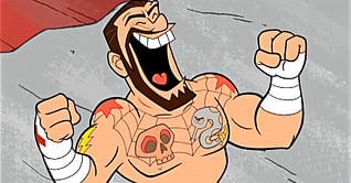 CM Punk WWE Flintstones clip, WWE 2K15 NXT DLC, Bobby Heenan & Roddy Piper at Comicpalooza