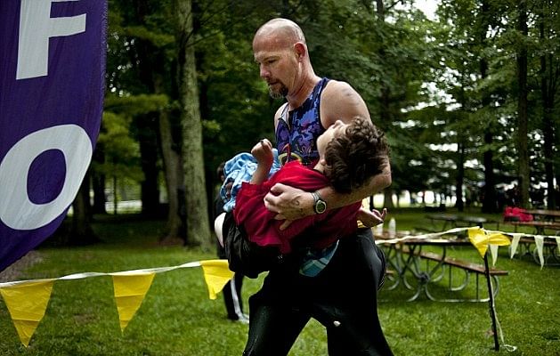Rick van Beek goes the distance to see his daughter smile