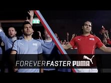 Video: Sergio Aguero and Radamel Falcao go head-to-head in Puma battle ahead of Manchester Derby