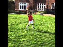 Video: Robin van Persie's son scores a stunning scorpion kick goal