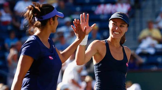 Sania Mirza-Martina Hingis suffer shock first defeat at Porsche Tennis Grand Prix