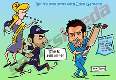 Comic: Rohit Sharma's love for Eden Gardens