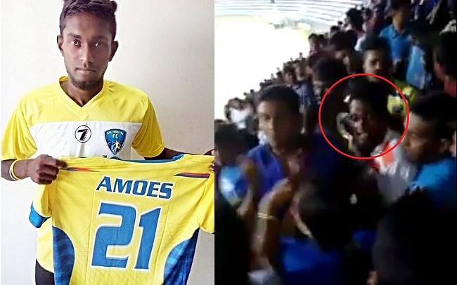 Mumbai FC's Amoes Do confronts Bengaluru FC fans as I-League match requires police intervention