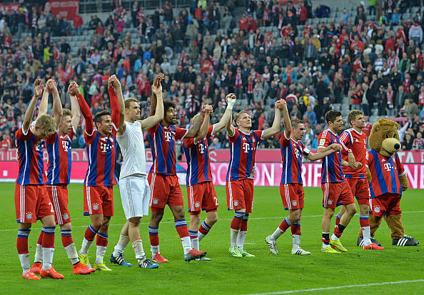 Bayern Munich lift their 25th Bundesliga title