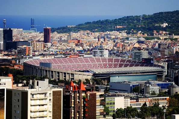 Largest football stadiums in the world:  Barcelona