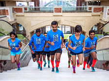 Runners unleash their instincts at the Nike free staircase run