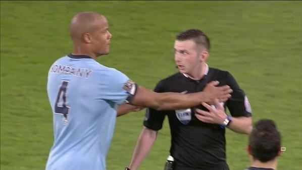 Twitter reacts to Kompany's 'manhandling' of referee, Manchester United fans express disappointment