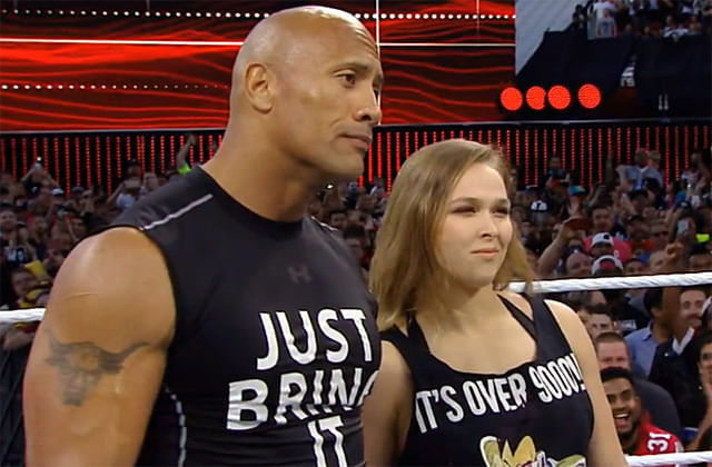UFC's Ronda Rousey hints at WWE return with The Rock