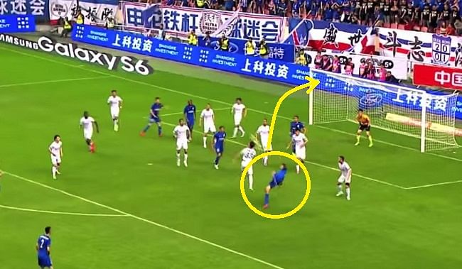 Video: Shanghai Shenhua's Giovanni Moreno scores stunning goal from overhead kick