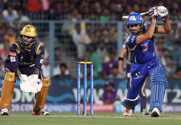 Rohit, Anderson power Mumbai Indians to 168/3 at Eden Gardens against Kolkata Knight Riders