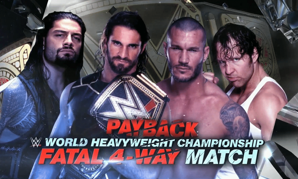 Rumoured match at WWE Payback, Updated match card