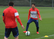 Arsenal Alexis Sanchez training