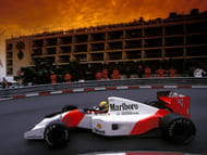 Ayrton Senna in is Classis Mclaren