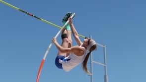 Charlotte Brown: Blind pole-vaulter wins bronze medal