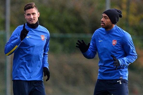 Olivier Giroud calls former Arsenal striker Thierry Henry "dull"