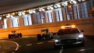 Safety Car in Monaco tunnel