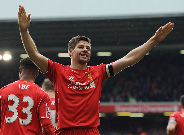 Tickets for Liverpool captain Steven Gerrard's final Anfield match selling for £2,500