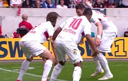 Video: Stuttgart players celebrate goal like wild gorillas to mock their manager