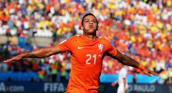 Video: Memphis Depay scores freak headed goal for Netherlands