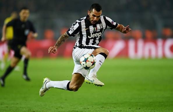 Carlos Tevez Juventus, Manchester United and Manchester City