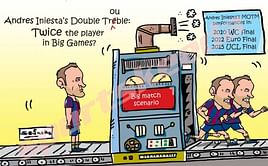 Comic: Andres Iniesta's Double Trouble