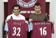 Carlos Tevez and Javier Mascherano West Ham United and Argentina