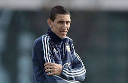 Video: Di Maria produces brilliant overhead kick during training