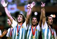 Argentina 1993 Copa America winners Gabriel Batistuta Diego Simeone