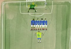 Video: Understanding the physics of Roberto Carlos' banana free-kick goal