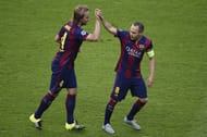 Ivan Rakitic Andres Iniesta goal Barcelona Juventus Champions League final