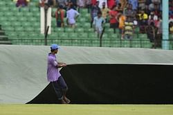 Rain curbs play thrice on Day 3