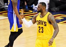 LeBron James leads Cleveland to a second consecutive win in the 2015 NBA Finals