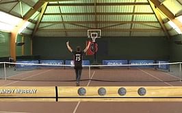 Andy Murray fails in the NBA half-court challenge