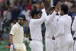 Bangladesh vs India 2015, Only Test, 3rd Day, Tea: India continue domination as rain intervenes once again