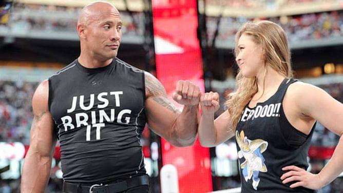 Ronda Rousey talks gym rivalry with The Rock, Stephanie - Rousey, more