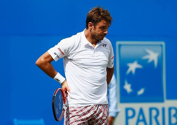 Stan Wawrinka crashes out of Aegon Championships
