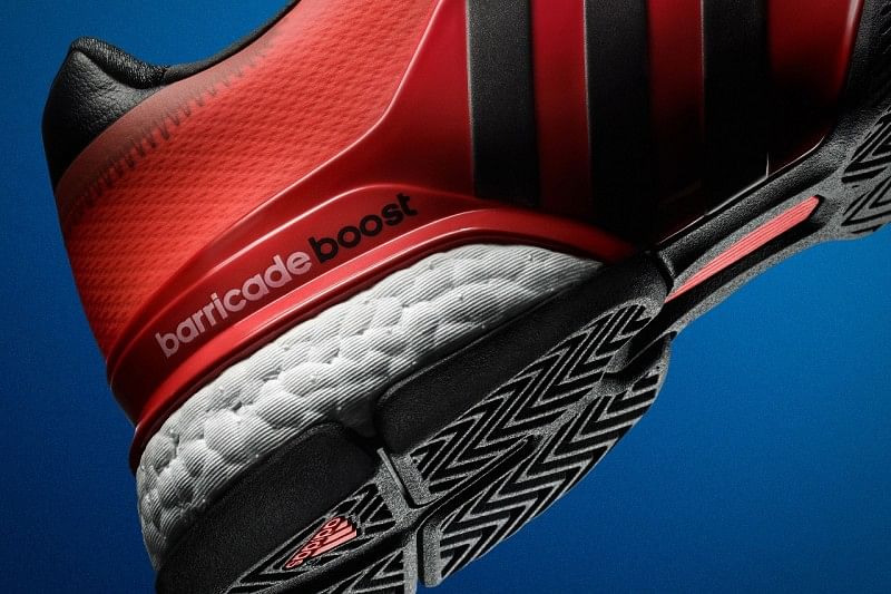 Boost material in the heel area
